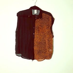 Sheer Tank Button-Up 😺😺😺